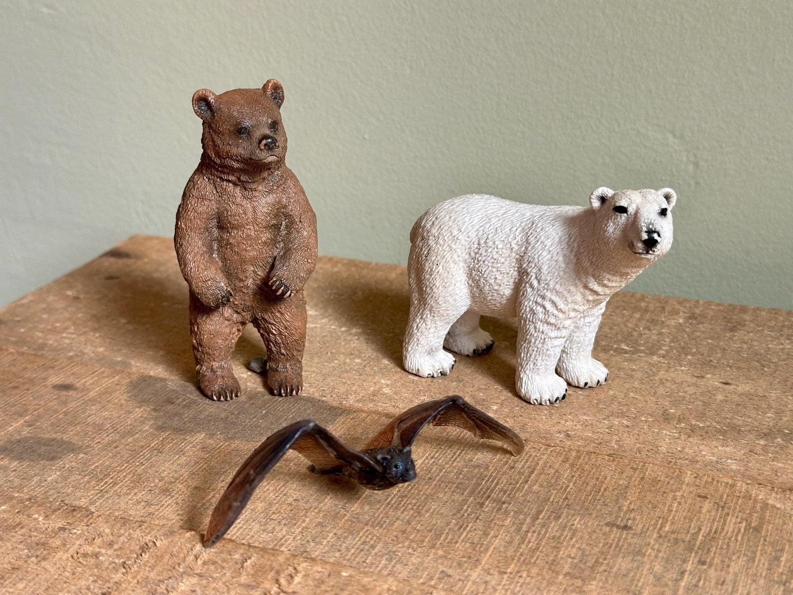 Schleich dieren – 3 stuks, Ophalen of Verzenden, Gebruikt, Hond of Kat, Beeldje of Figuurtje