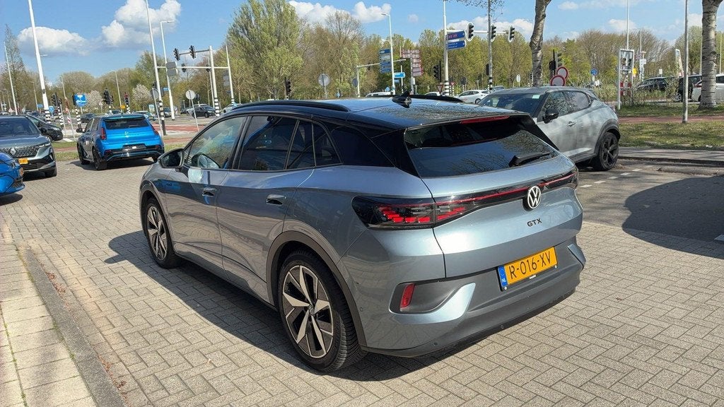 Volkswagen ID.4 GTX 4Motion 77 kWh | Apple Carplay / Android, Auto's, Volkswagen, 12 maanden, Stof, Gebruikt, Blauw