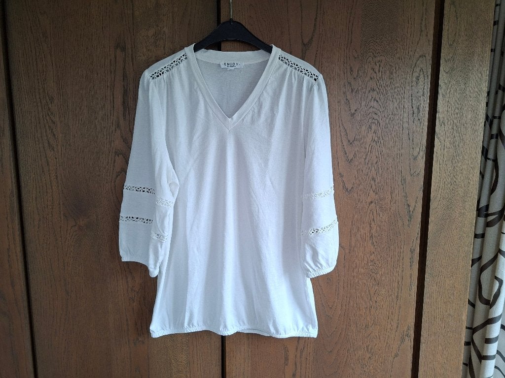 Jersey blouse XL, Verzenden, Wit, Maat 46/48 (XL) of groter, Enjoy