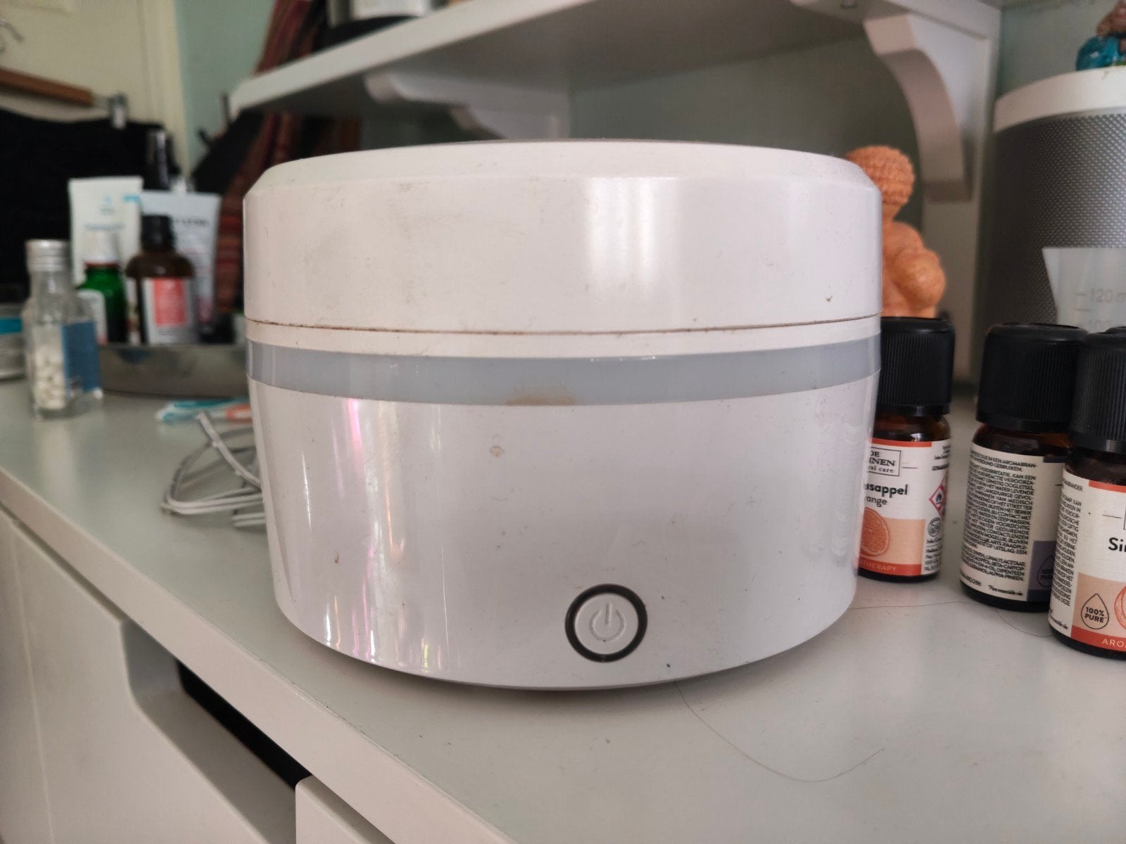 diffuser met 6 flesjes essentiële olie, Huis en Inrichting, Ophalen, Zo goed als nieuw
