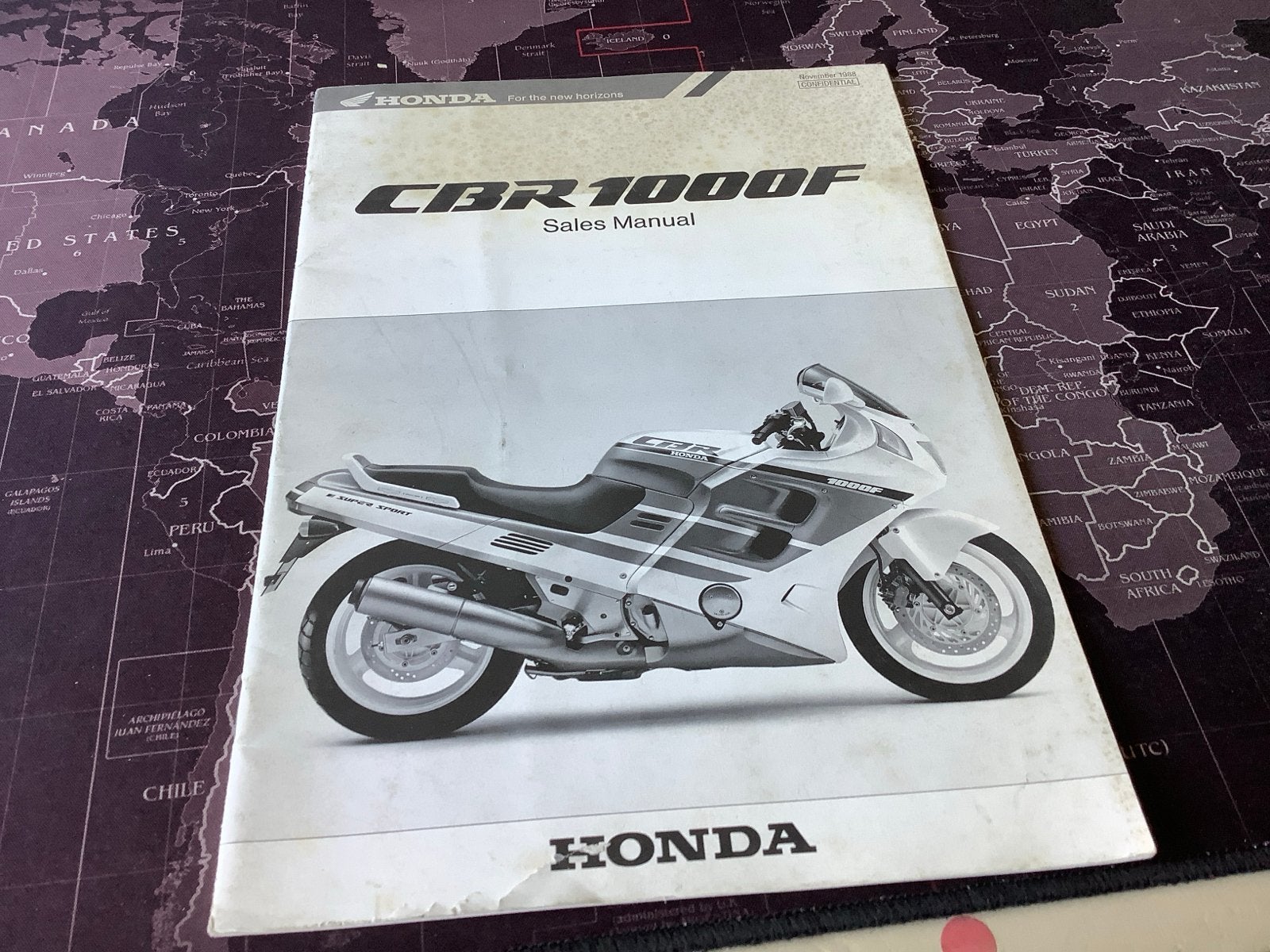 Honda CBR1000F Sales Manual (1989) zeldzaam uniek!, Verzenden, Honda