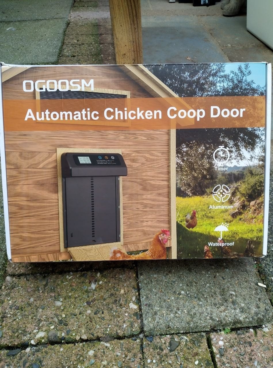 automatische kippenhok deur, Ophalen of Verzenden, Zo goed als nieuw