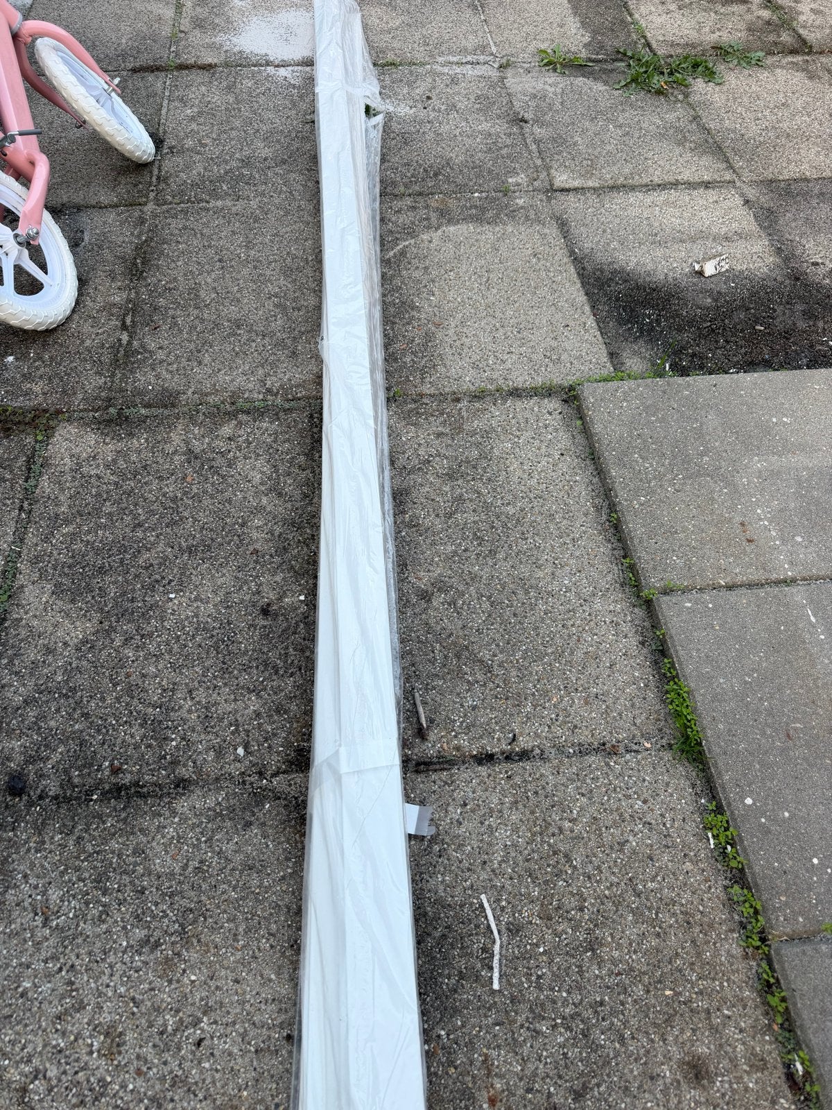 Nieuwe witte plint 240 cm, Ophalen, Nieuw, Mdf, 200 tot 250 cm