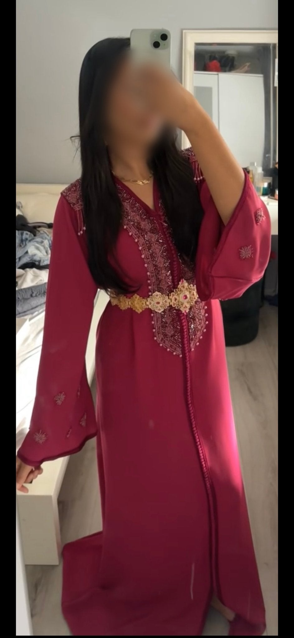 Prachtige Marokkaanse Kaftan - Feestelijke Jurk, Kleding | Dames, Maat 38/40 (M), Overige typen, Ophalen of Verzenden, Zo goed als nieuw