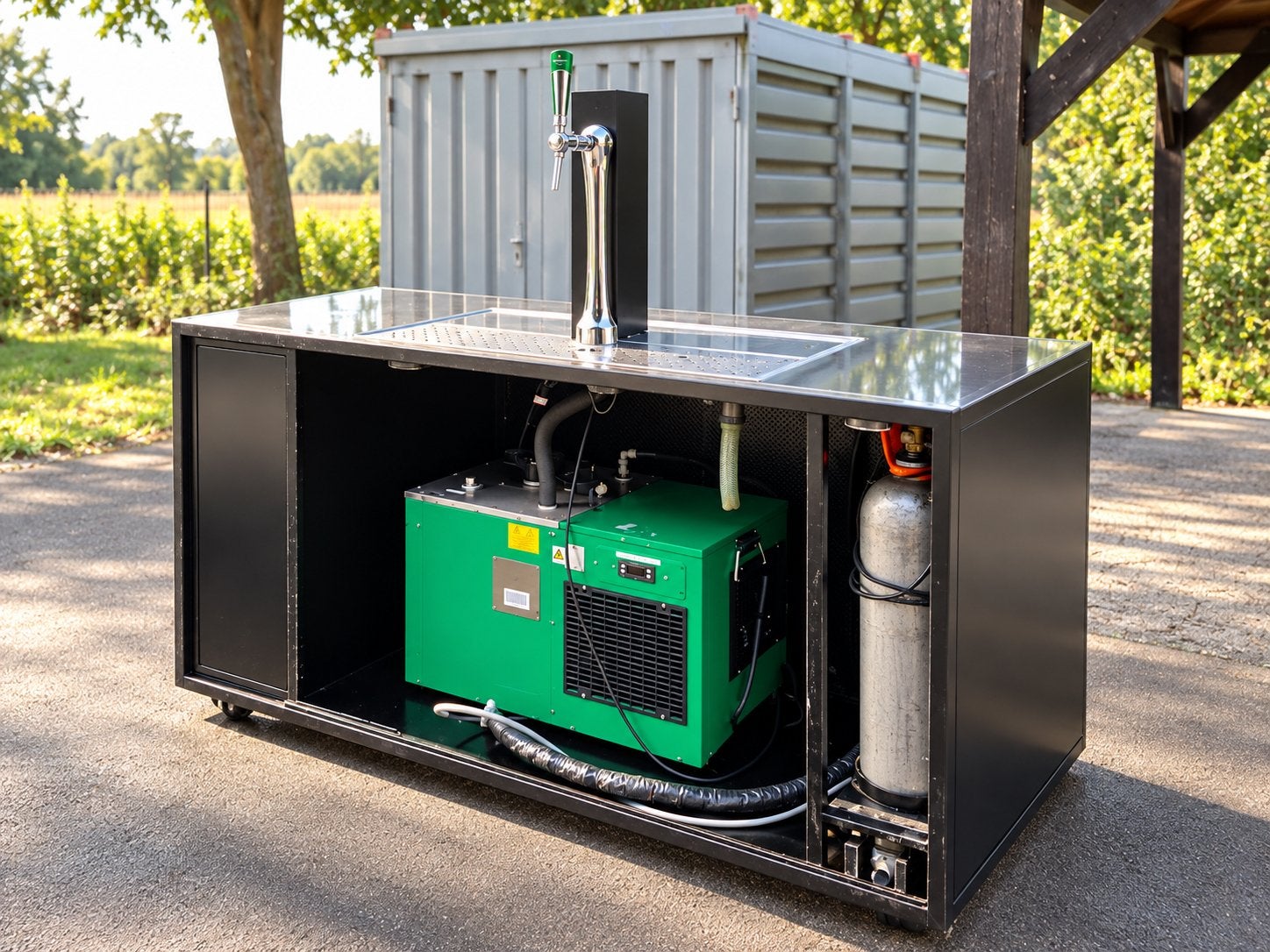 Mobiele Tapinstallatie met Koeling en CO2, Zakelijke goederen, Ophalen, Gebruikt, Koelen en Vriezen