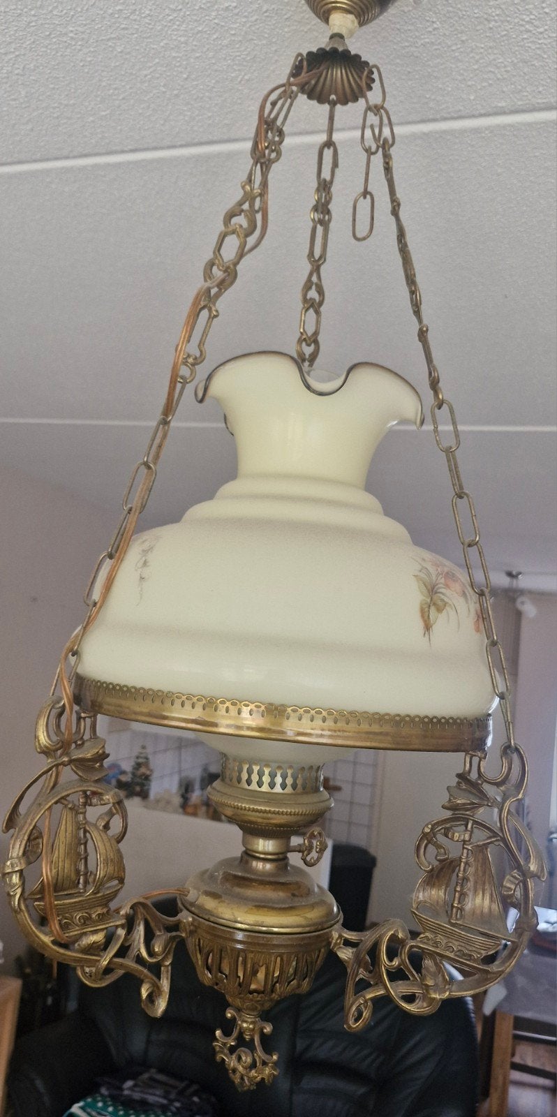 Vintage hanglamp, Ophalen