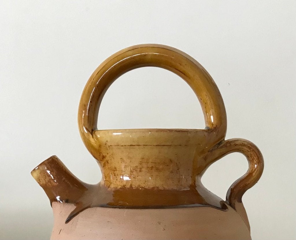 Zuid-Franse gargoulette cruche waterkan terracotta, Antiek en Kunst, Antiek | Keramiek en Aardewerk, Ophalen of Verzenden