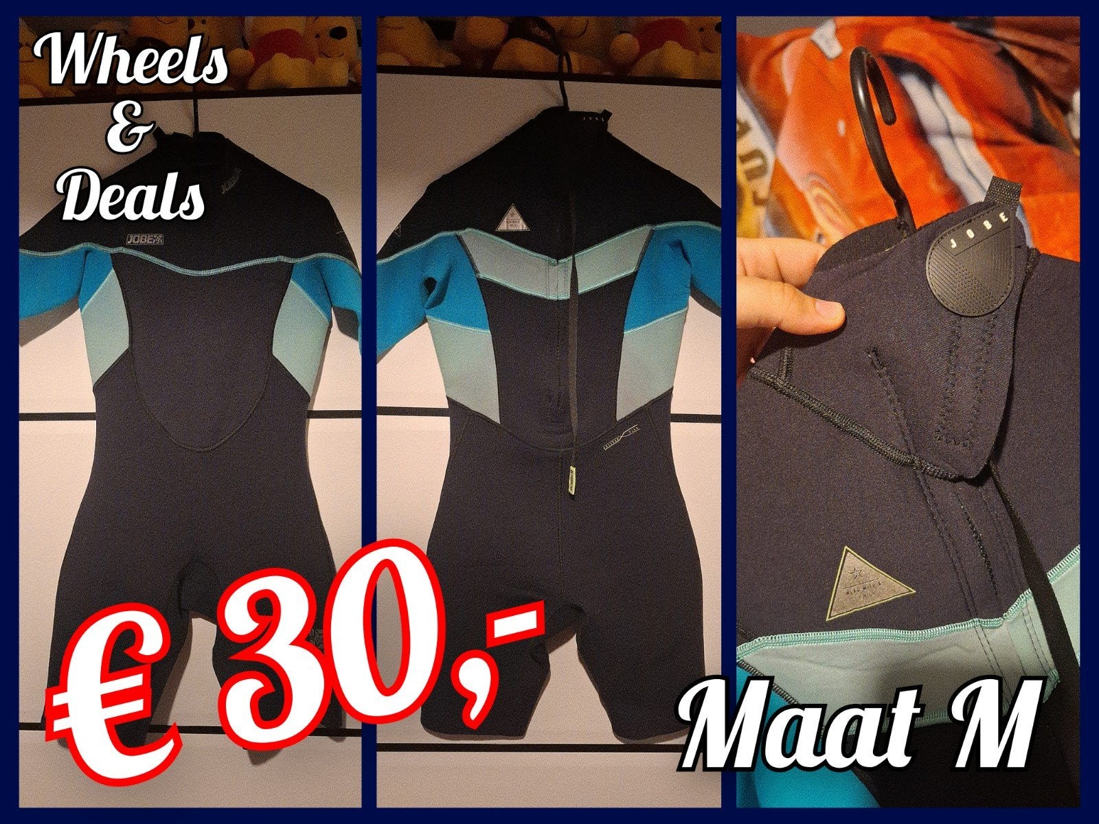 Wetsuit Shorty van Jobe maat M, Ophalen