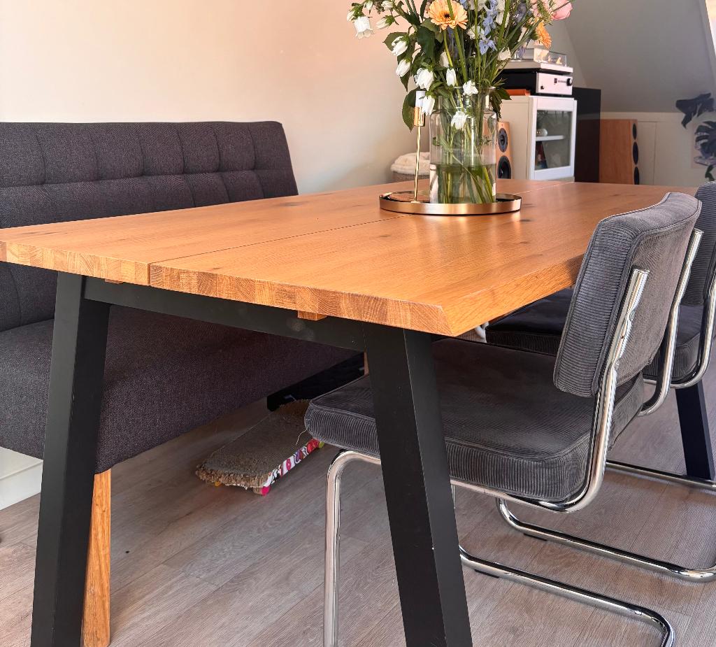 Eettafel, Ophalen, Gebruikt, 50 tot 100 cm, 150 tot 200 cm
