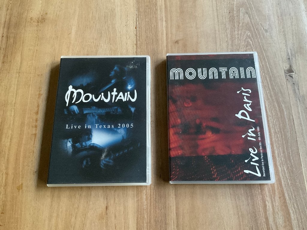 Mountain - Live in Paris + Live in Texas dvd., Engels, Alle leeftijden, Zo goed als nieuw, Concert