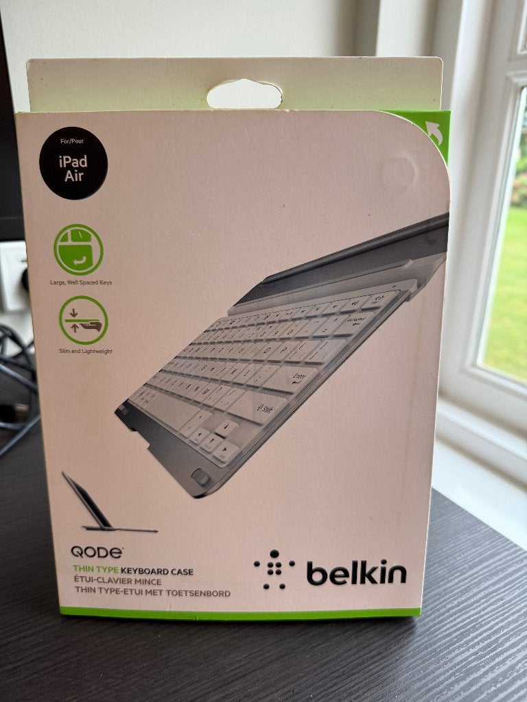 Belkin Qode Keyboard Case voor Ipad Air 2, Gebruikt, Ophalen of Verzenden, Bescherming voorkant, Ipad Air 2