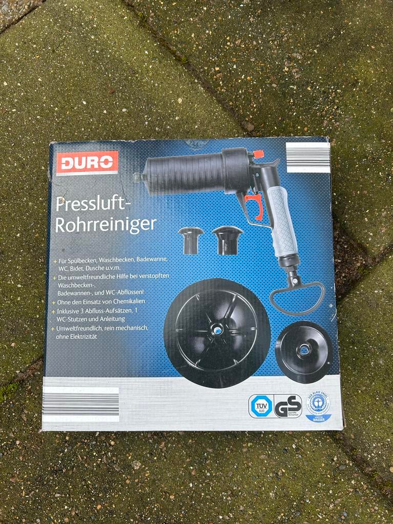 Duro persluchtreiniger voor afvoeren, Doe-het-zelf en Verbouw, Gereedschap | Handgereedschap, Ophalen, Nieuw