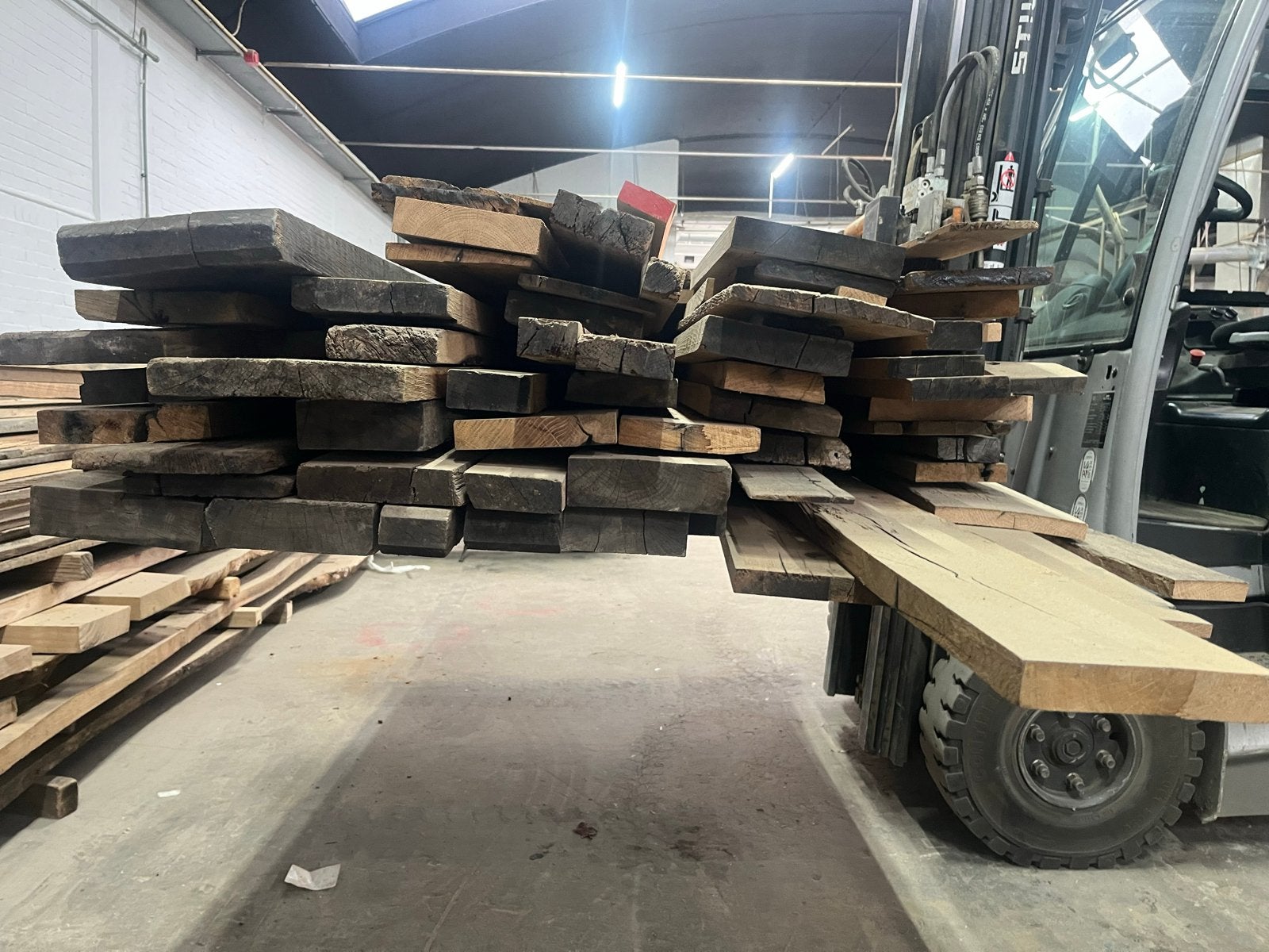 Eiken wagondelen, Ophalen, Gebruikt, 25 tot 50 mm, Eiken