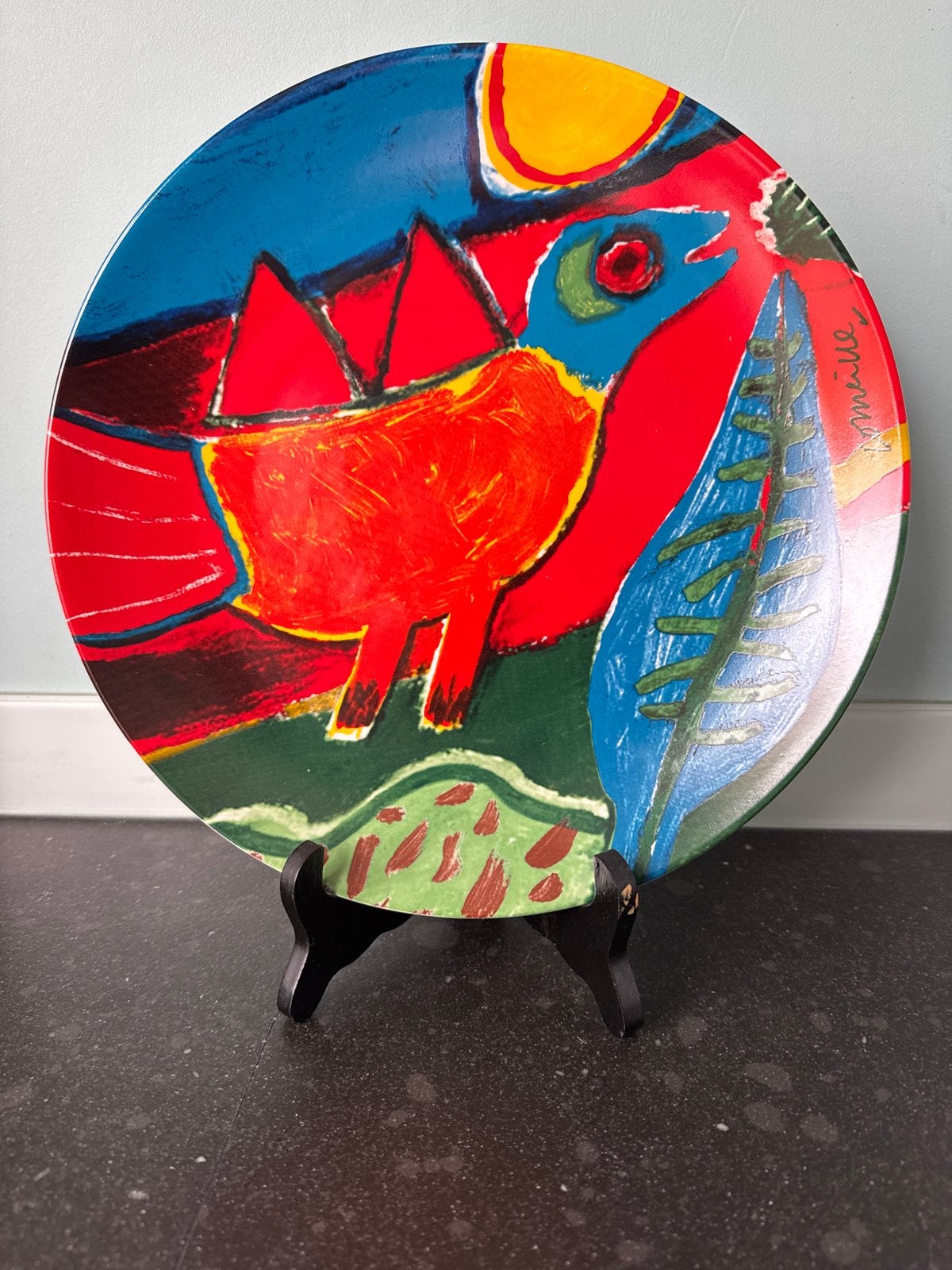 Corneille wandbord 'L'été Commençant' - Kleurrijk design, Ophalen of Verzenden