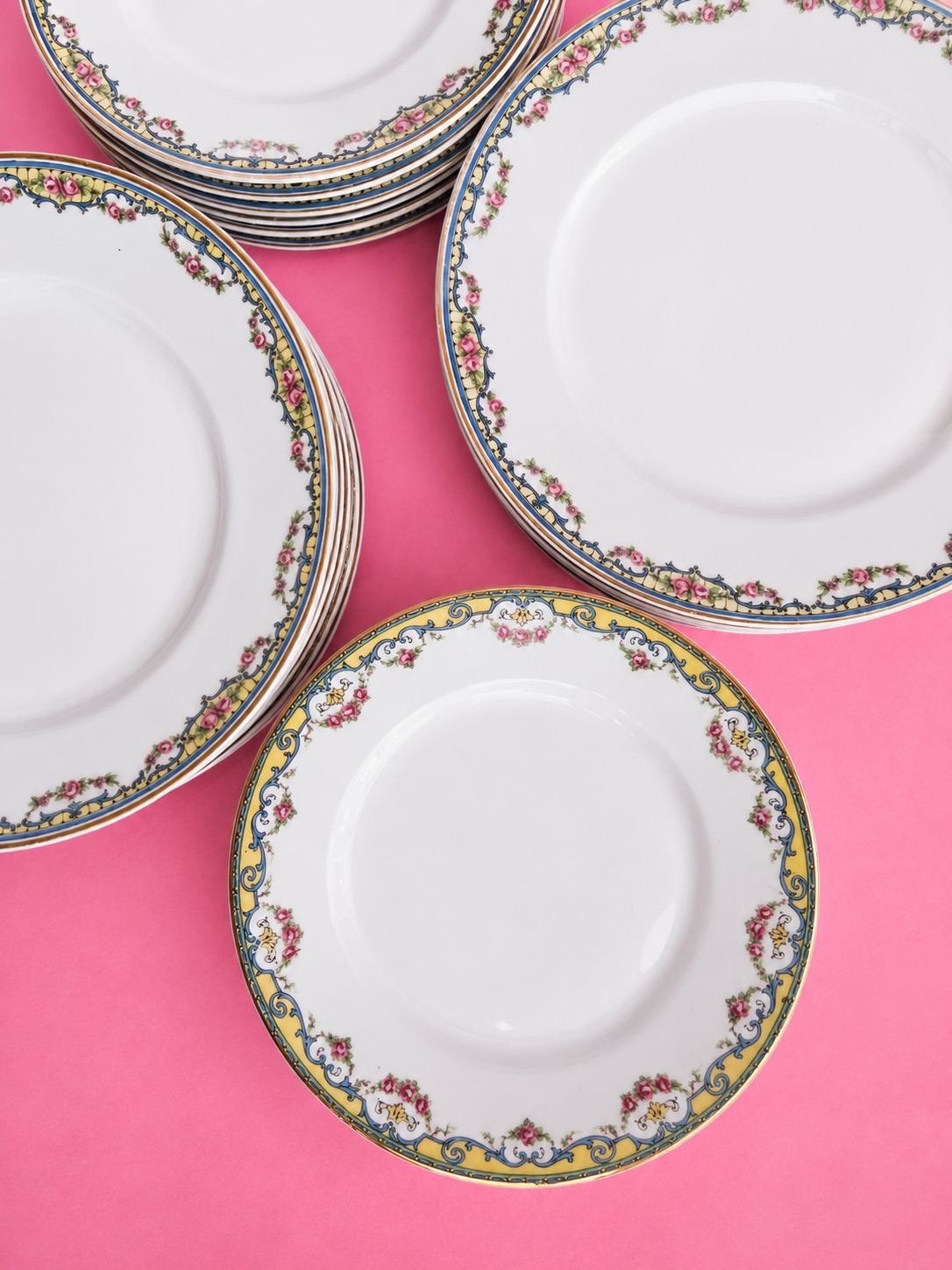 28-delig Limoges Porseleinen Frans Servies, Antiek en Kunst, Ophalen of Verzenden