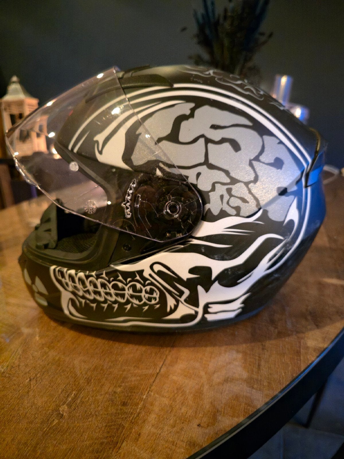 LS2 Integraalhelm - The Crazy Skull Design, Overige merken, XS, Dames, Ophalen of Verzenden