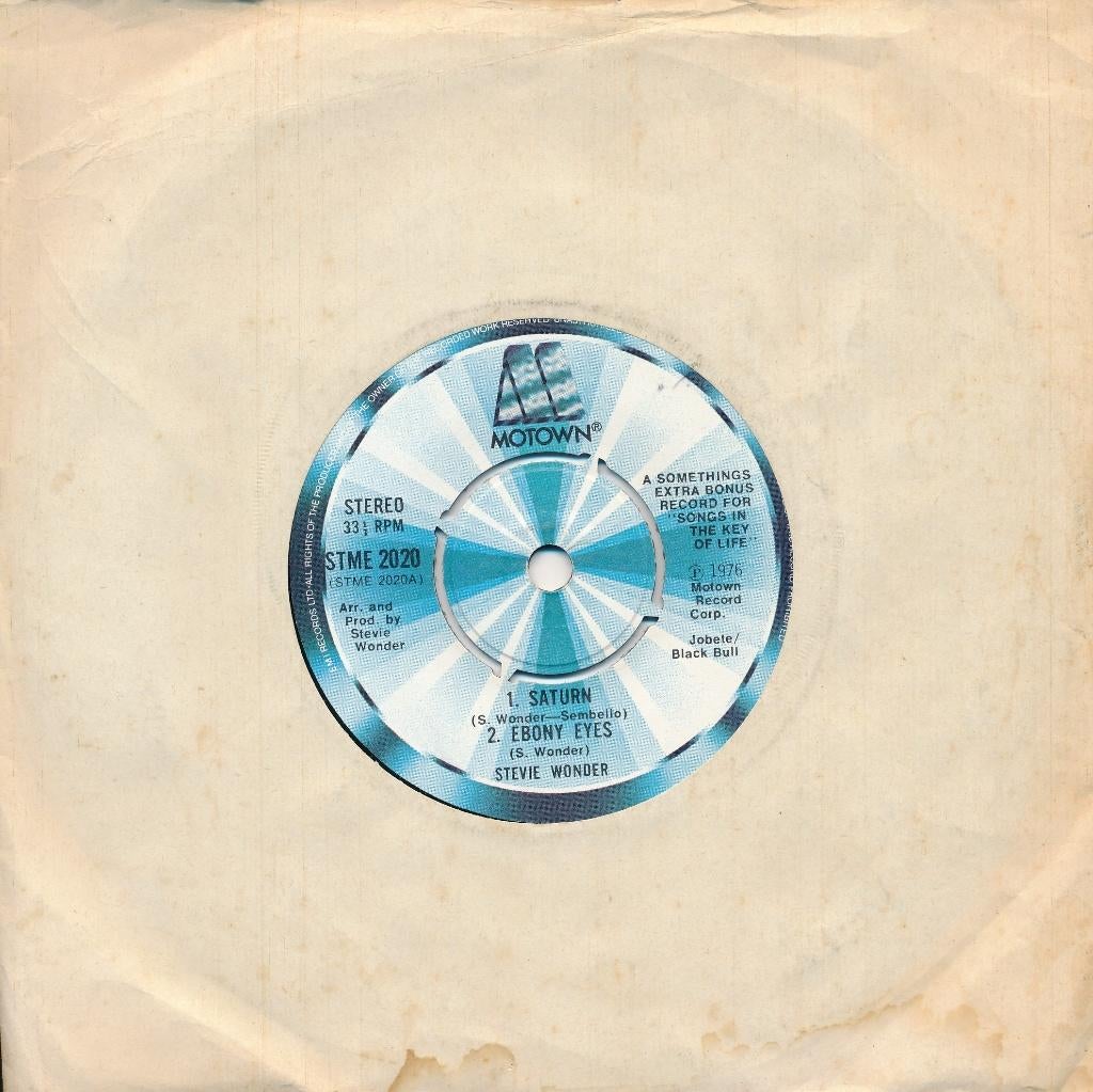 2386 Stevie Wonder - Saturn (EP - 1976), Ophalen of Verzenden, Gebruikt, Pop