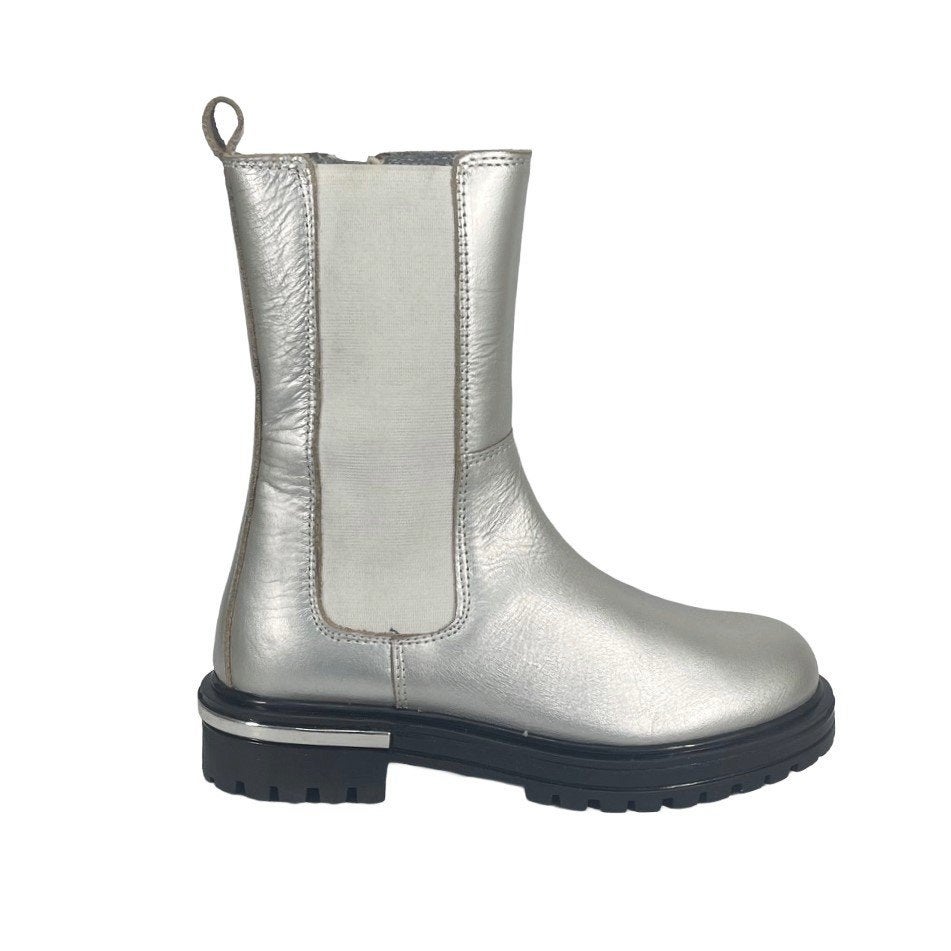 GATTINO maat 37 leren chelsea-laars zilver gratis verzenden, Gattino, Elzenweg 19 Waalwijk, Gattino, Schoenen
