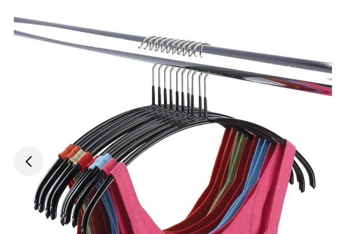 Antislip Kledinghangers - 250 stuks - 46 cm - zwart, Kleding | Dames, Ophalen, Zo goed als nieuw, Metaal, Kinderen en Volwassenen