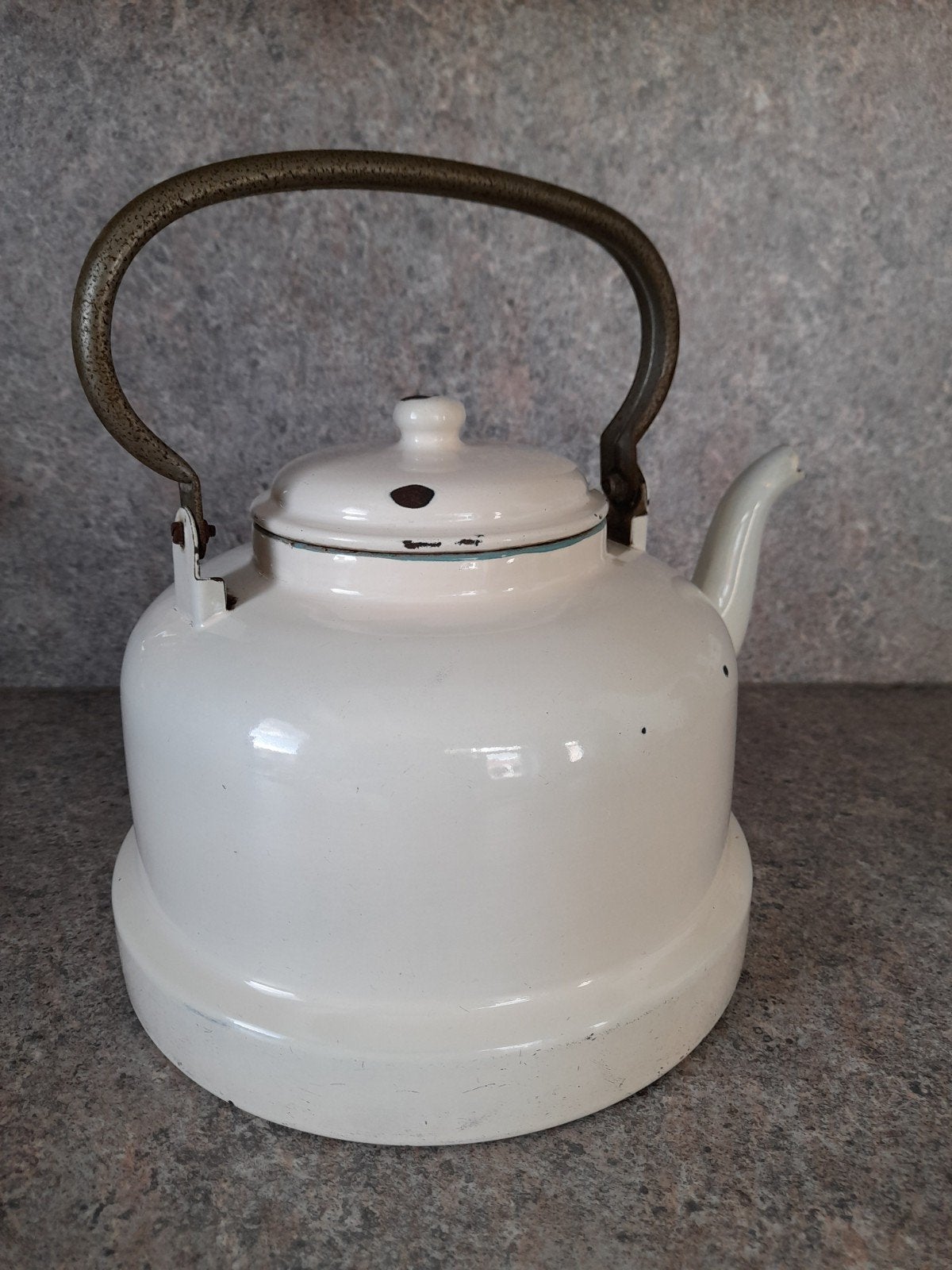Emaille waterketel, Antiek en Kunst, Ophalen of Verzenden