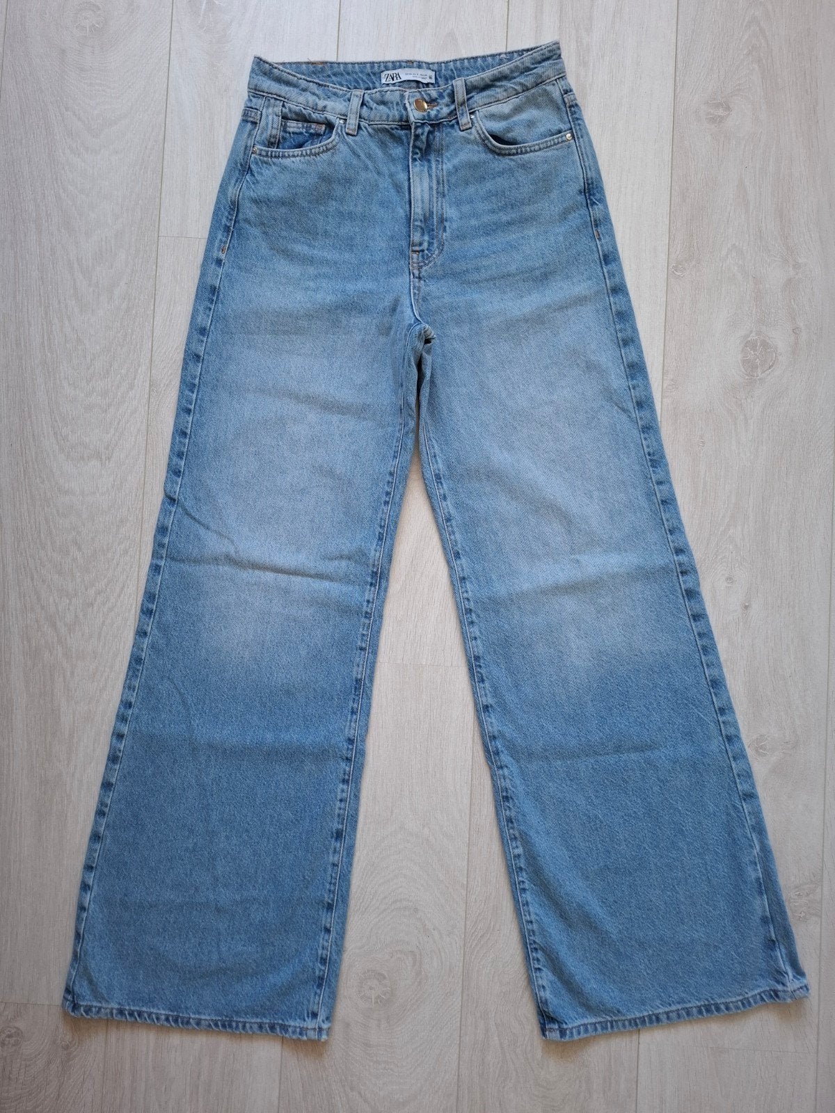 zara wide leg jeans mt. XS, Zara, Nieuw, W27 (confectie 34) of kleiner, Verzenden