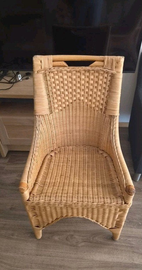 Te koop: Rieten stoel, Ophalen, Gebruikt, Bruin, Eén