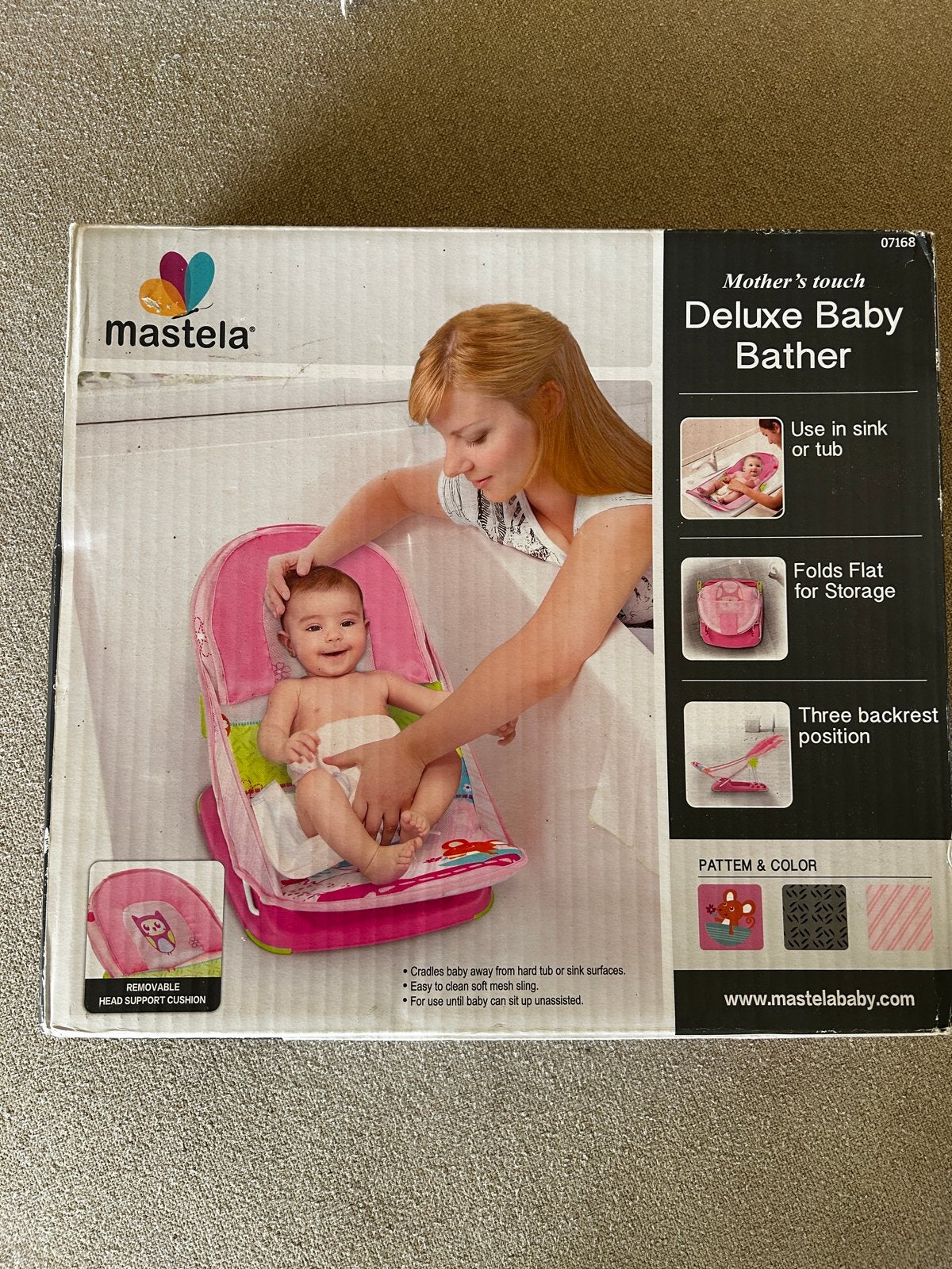 Mastela Deluxe Baby Bather - Roze Baby Badzitje, Overige merken, Ophalen of Verzenden, Zo goed als nieuw, Badzitje of Badring