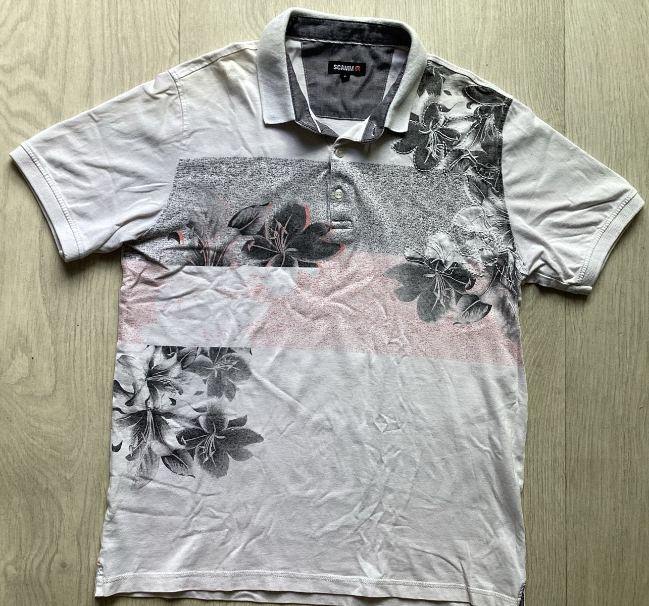 wit polo shirt Maat XL van Scamm, Ophalen of Verzenden, Gedragen, Maat 56/58 (XL), Wit