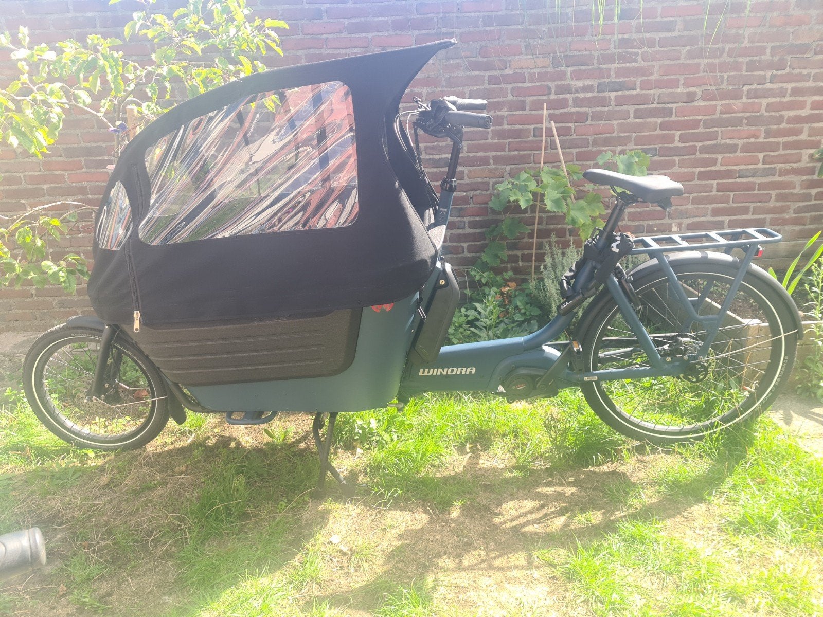 Winora bakfiets FUB 2W, Ophalen, Zo goed als nieuw, 2 kinderen, Overige merken