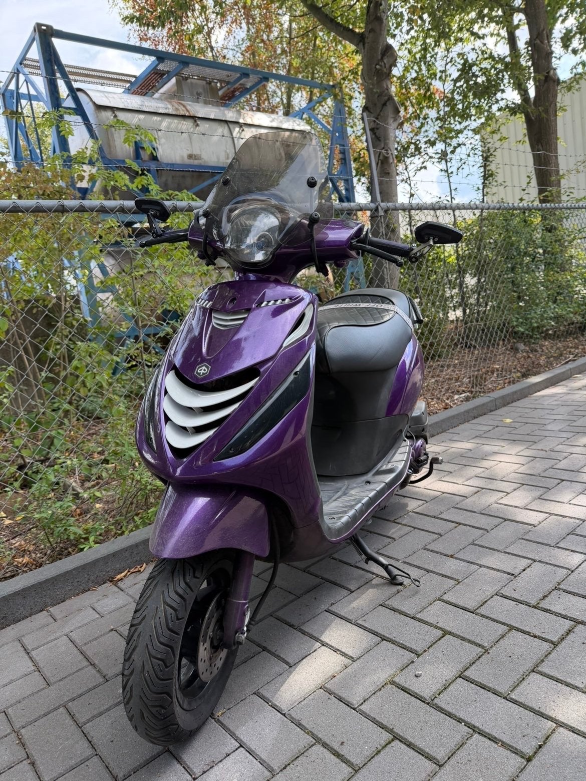 Paarse Piaggio Zip Scooter - Goed Onderhouden, Ophalen, Gebruikt, Overige modellen, Maximaal 45 km/u