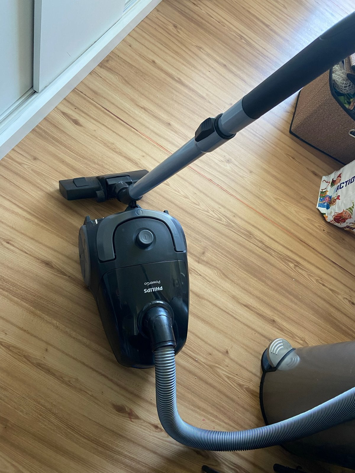 Philips PowerGo FC8241/09 Stofzuiger met zak - Zwart, Inclusief accessoires, Gebruikt, Philips, Sledestofzuiger
