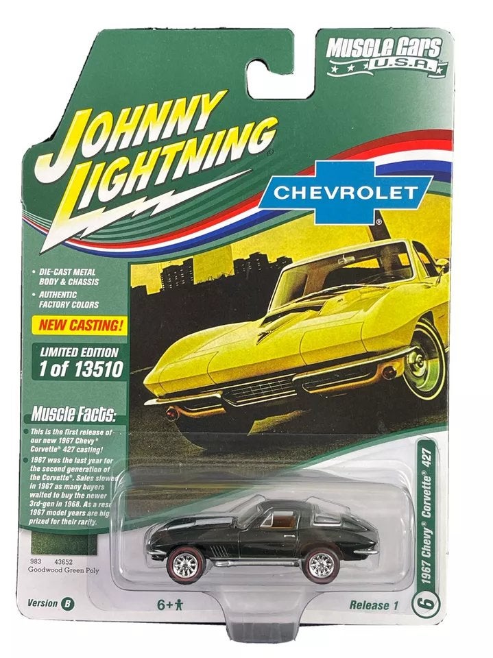 1967 Chevy Corvette 427 van Johnny Lightning 1/64, Ophalen of Verzenden, Nieuw, Auto