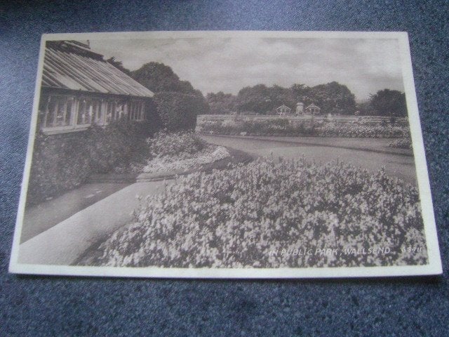 oude ansichtkaart --in public park, wallsend, Ophalen of Verzenden, Voor 1920, Buiten Europa