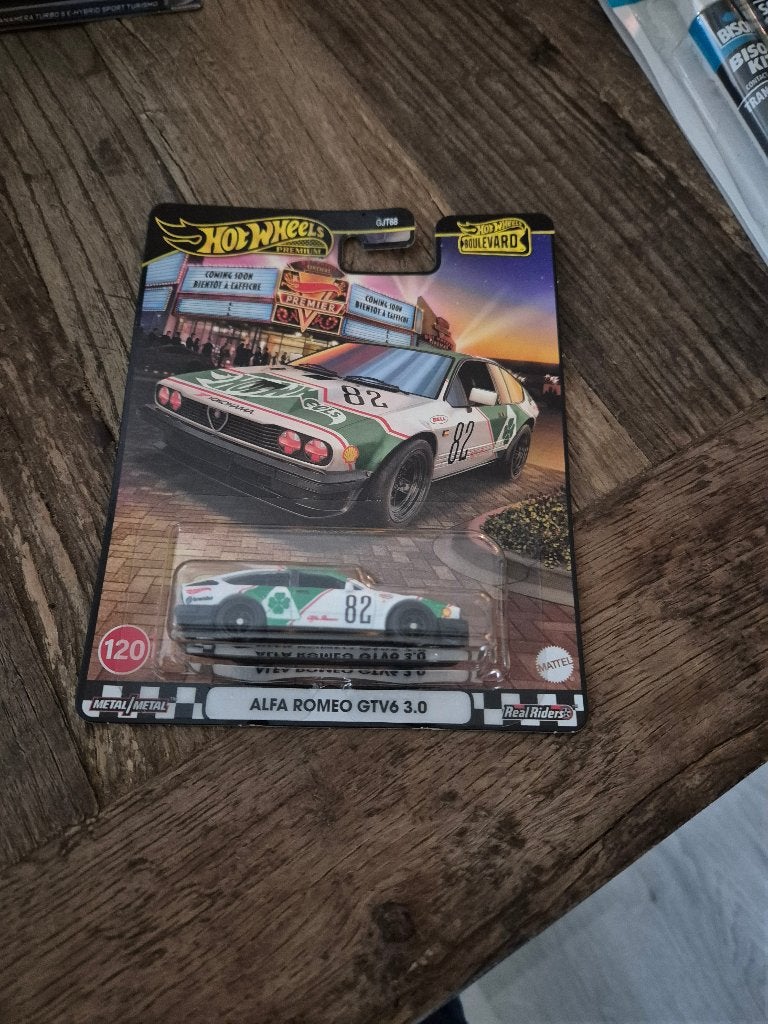 hot wheels premium alfa romeo gtv6 3.0, Ophalen of Verzenden, Nieuw, Auto