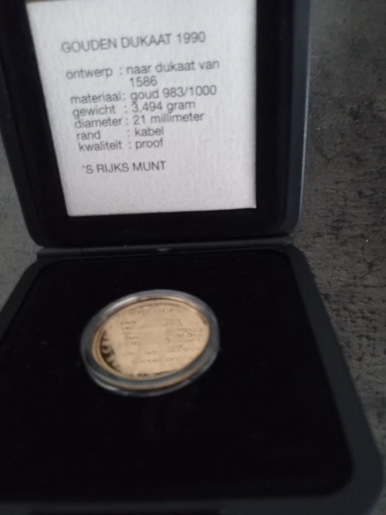 1  mooie gouden dukaat 1986, Ophalen of Verzenden, Goud