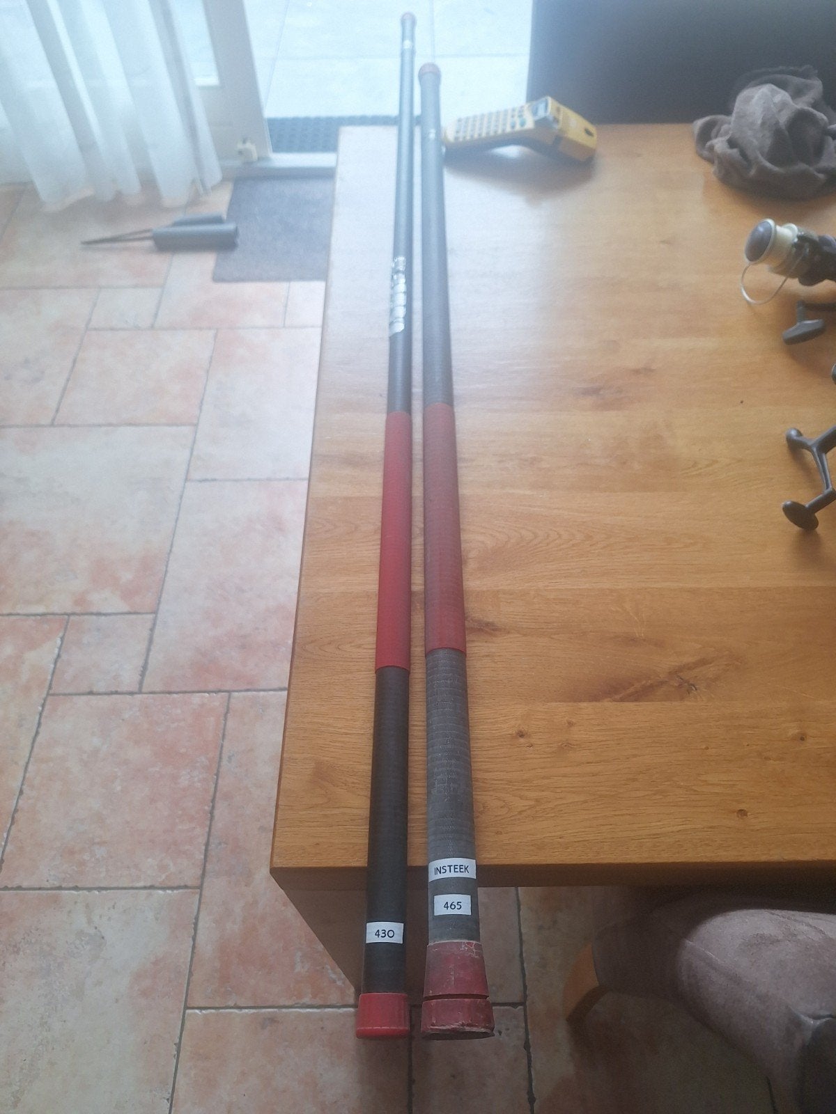 telescoop hengel 4.30m, Watersport en Boten, Ophalen, Vaste hengel