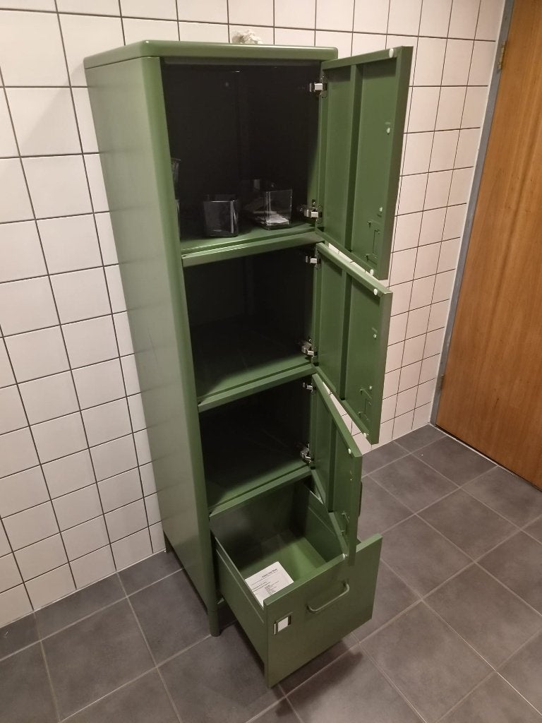 Set van 4 Ikea Idåsen lockerkasten groen staal  CS27364, Ophalen, Zo goed als nieuw, Modern