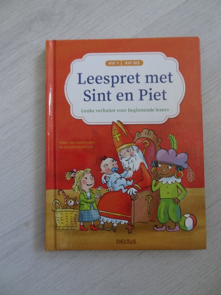 Leespret met Sint en Piet - Pieter van Oudheusden, Ophalen of Verzenden, Zo goed als nieuw, Pieter van Oudheusden, Fictie algemeen