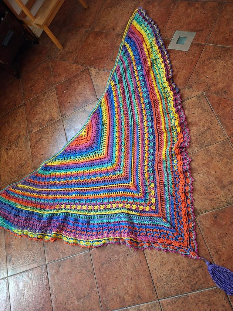 Handgemaakte omslagdoek, Ophalen of Verzenden, Nieuw, Maat 46/48 (XL) of groter, Sjaal