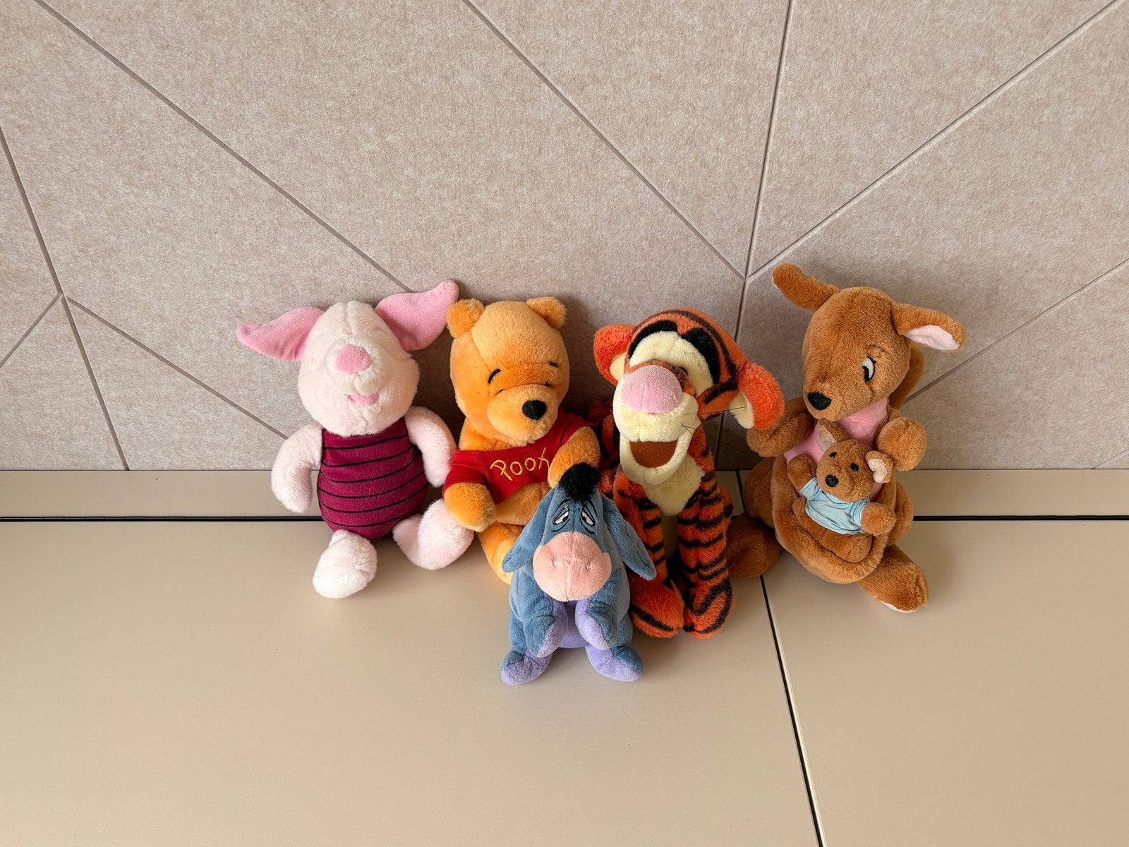 Winnie the pooh knuffel set, Gebruikt, Overige merken, Disney, Overige typen
