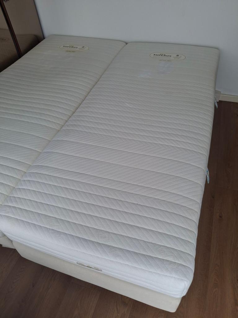 Boxspring met matrassen, Ophalen of Verzenden, Tweepersoons, 210 cm, 180 cm