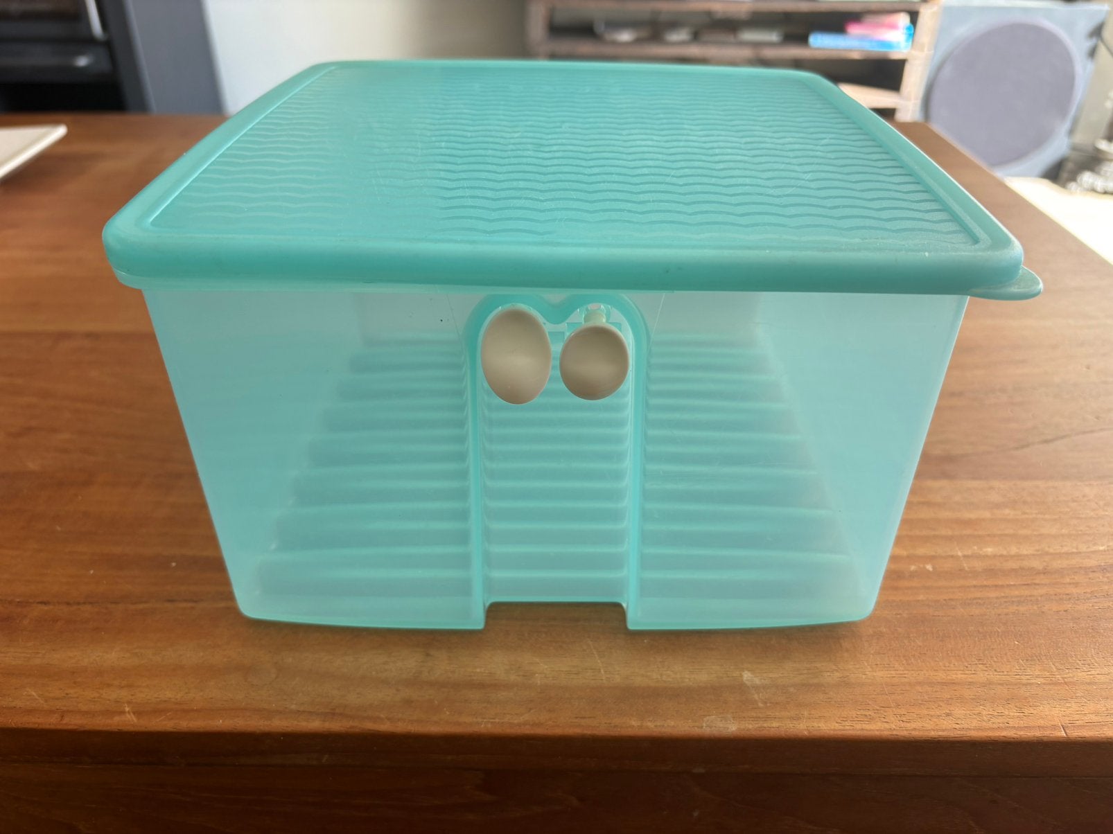 Tupperware Fridge Smart voorraad bak 21 x 21 x 13 cm, Ophalen of Verzenden, Zo goed als nieuw, Groen, Overige typen