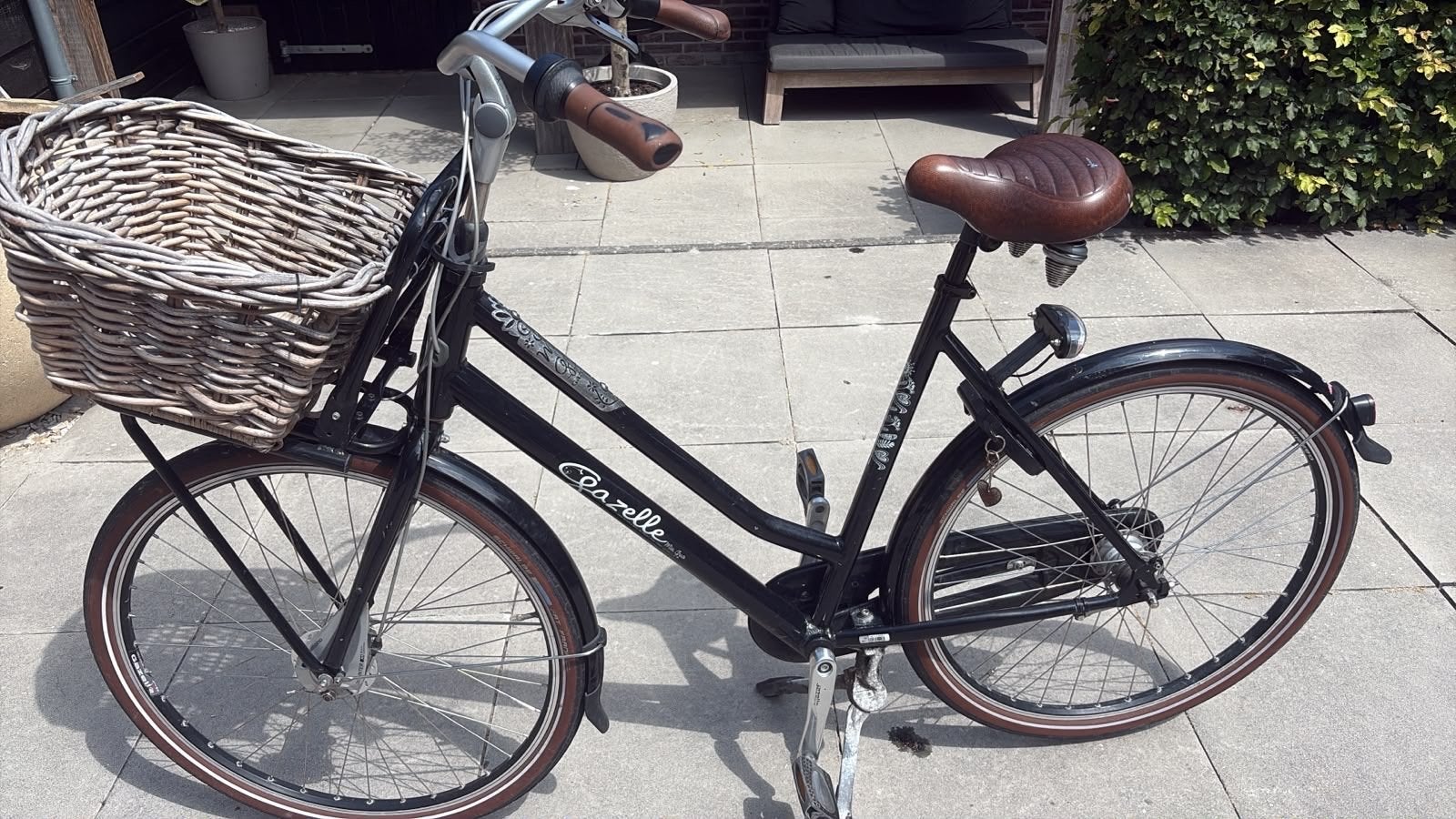 Gazelle Miss Grace Damesfiets met mand - 7 versnellingen, Fietsen en Brommers, Fietsen | Dames | Damesfietsen, Ophalen, Gebruikt
