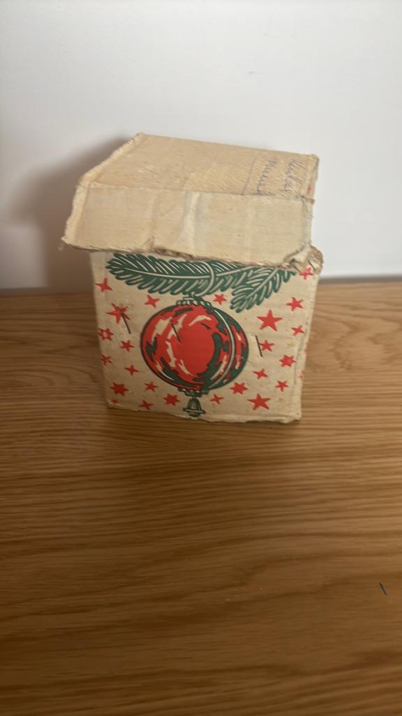 WEST GERMANY CHRISTMAS ORNAMENTS FRANZ CARL WEBER W ORG BOX, Ophalen of Verzenden