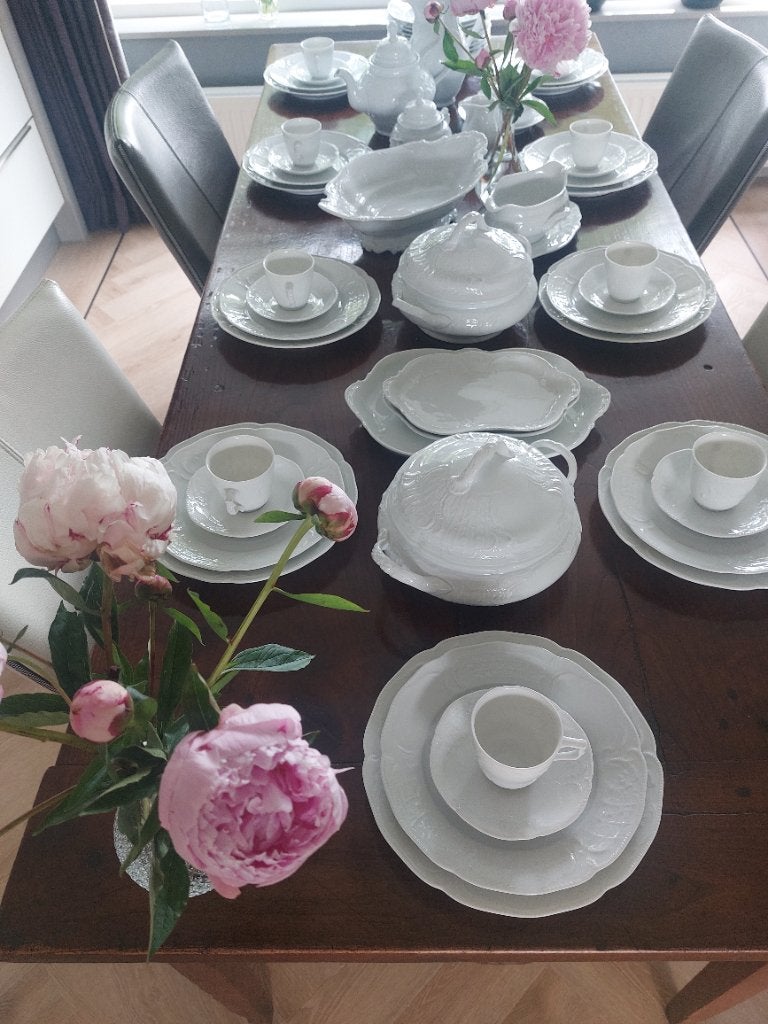 Servies: Rosenthal Sanssouci wit compleet 9 persoons, Ophalen of Verzenden