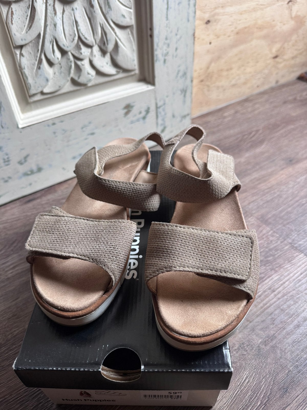 Hush puppies sandalen zgan, Kleding | Dames, Ophalen of Verzenden, Zo goed als nieuw, Sandalen of Muiltjes