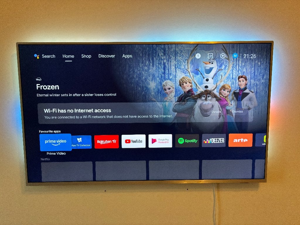 Nieuwestaat Philips TV 55 inch met Ambilight, Audio, Tv en Foto, Televisies, Ophalen, Philips, LED, 50 Hz