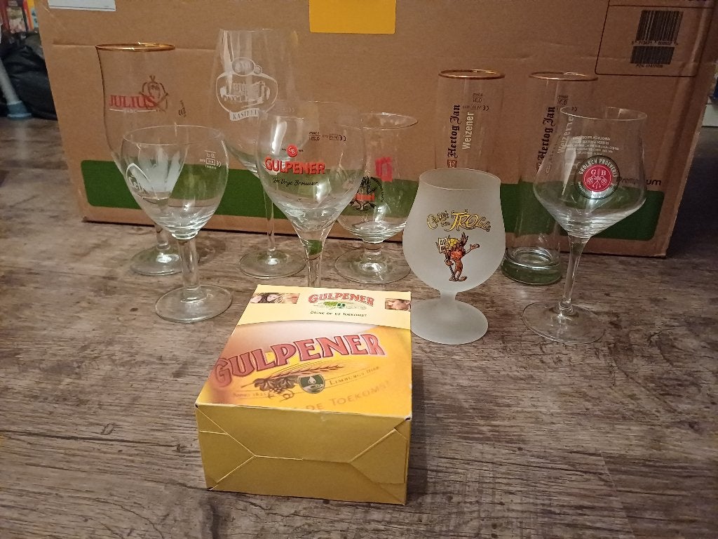 Bierglazen diverse merken, Verzamelen, Ophalen, Zo goed als nieuw, Glas of Glazen, Overige merken