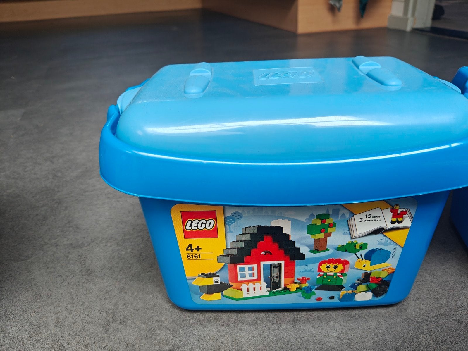 LEGO 6161 Creatieve Bouwdoos - Blauwe Opbergbox, Gebruikt, Overige thema's, Lego, Ophalen of Verzenden