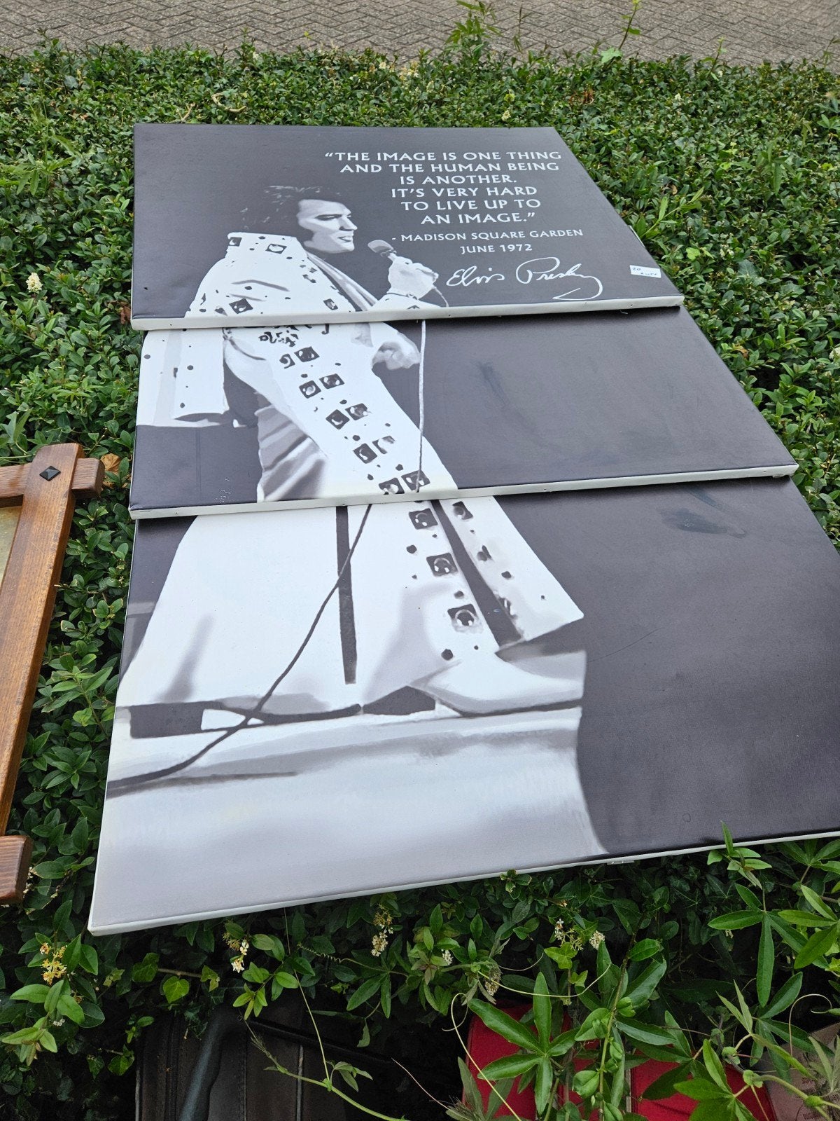 Drieluik Elvis Presley, Ophalen, Foto of Kaart